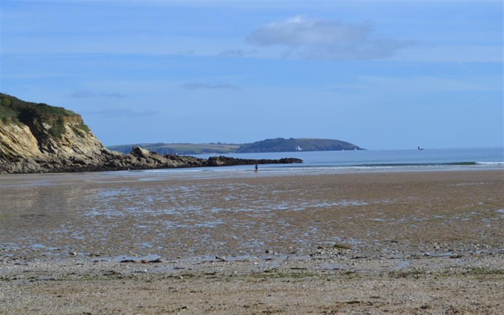 Maenporth Beach. Be sure to pop into the Life's a Beach cafe for a crab roll or delicious ice cream at Crags 14 in Maenporth