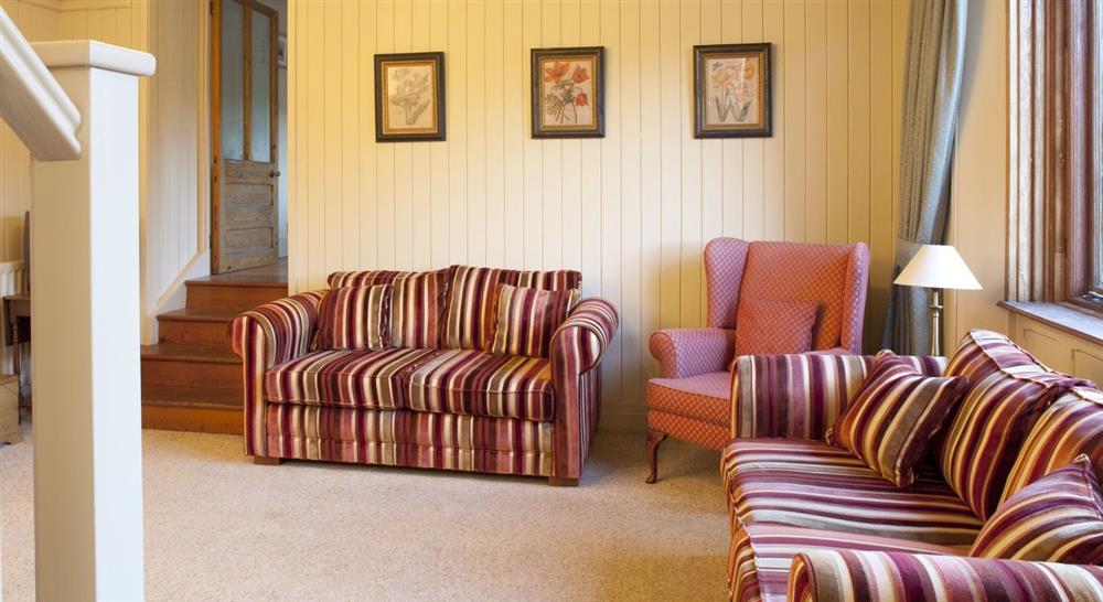The sitting room at Cragside Garden Cottage in Rothbury, Northumberland