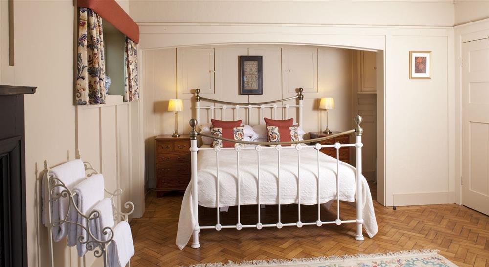 The double bedroom at Cragside Park Cottage in Rothbury, Northumberland