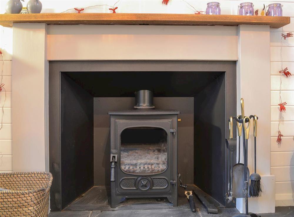 Welcoming multifuel burner in the living room at Craig Lora in Dalmally, near Oban, Argyll and Bute, Scotland