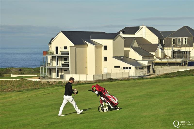 Golf at the Gwbert Hotel and Spa with stunning views over the Teifi Estuary is a short walk away at Craig Silian, Gwbert