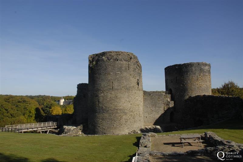 Visit restored Cardigan Castle, opened in 2015, and also nearby Cilgerran Castle which overlooks the Teifi Gorge at Craig Silian, Gwbert