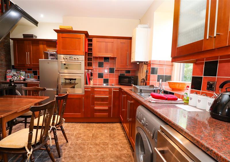 The kitchen at Craig Yr Angel, Llandudno