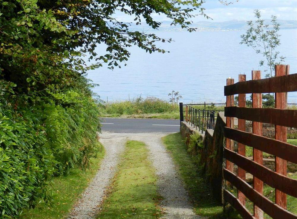 Driveway at Craigard Cottage in Corrie, Isle of Arran, Scotland