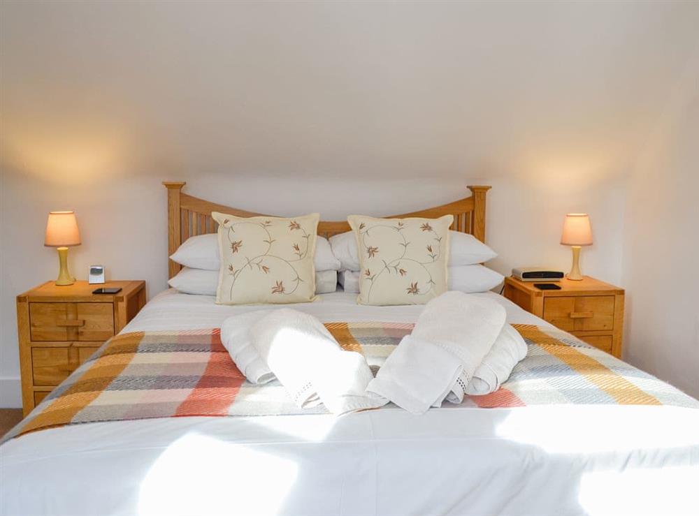 Lovely double bed at Craigclunie in Ballater, Aberdeenshire
