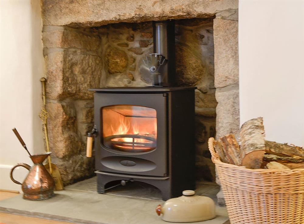 Relax and warm yourself by the lovely woodburner