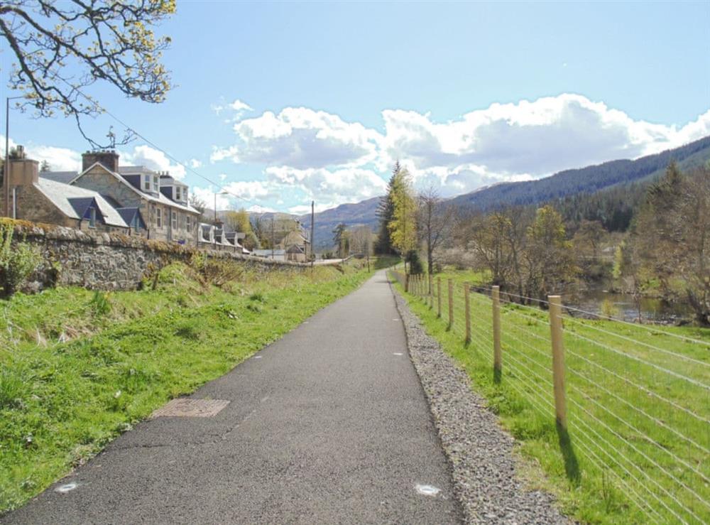 Around front of property at Craigdarroch Cottage in Callander, Perthshire