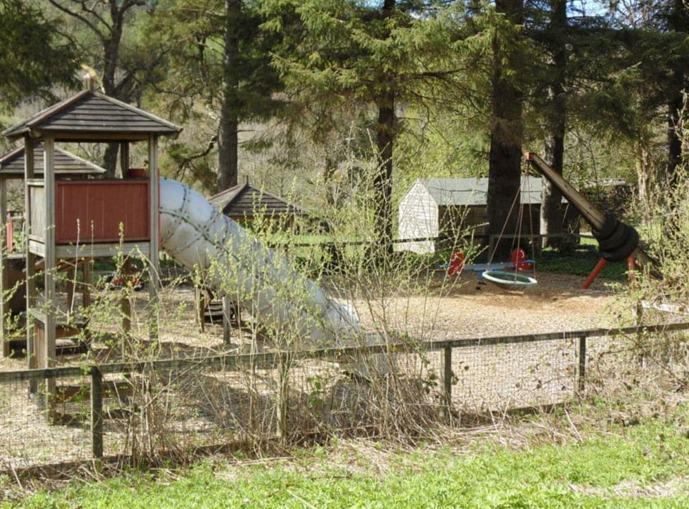 Children’s play area at Craigdarroch Cottage in Callander, Perthshire
