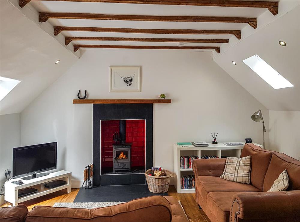 Living area at Craigdarroch Cottage in St Fillans, near Crieff, Perthshire