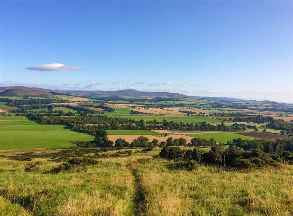 A satisfying view from the top of Alyth Hill - an invigorating walk from the doorstep
