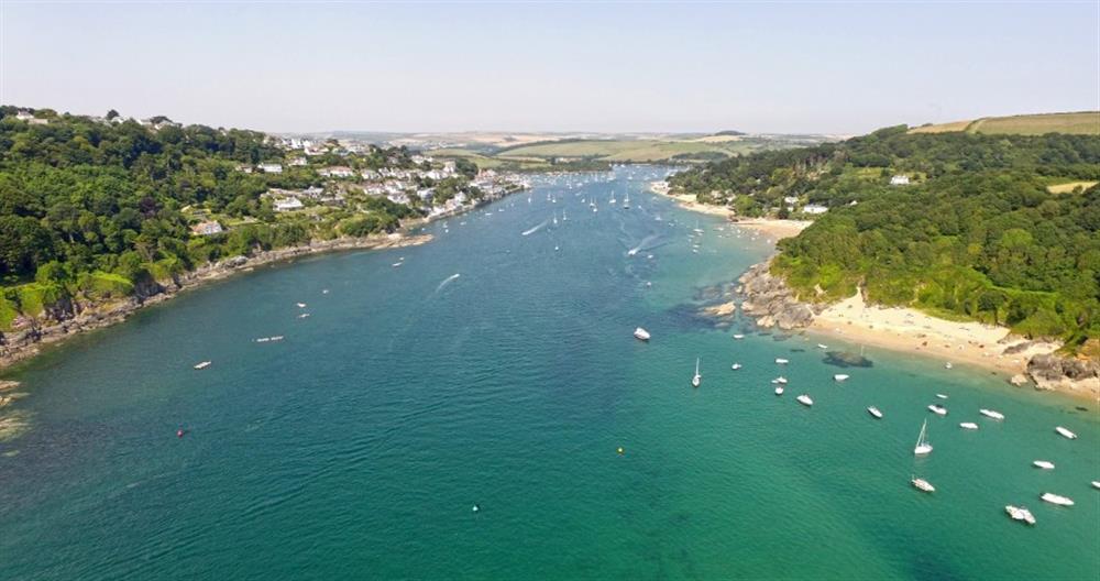A magnificent aerial shot of Salcombe estuary at Craiglands in Salcombe