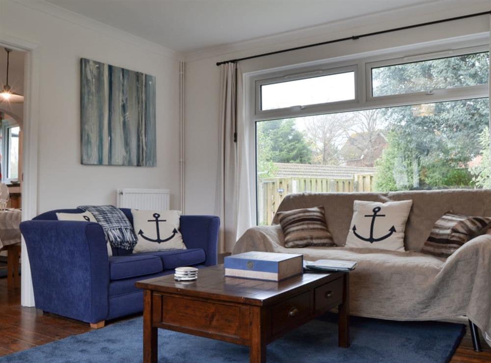 Light & airy living room at Craiglea in Totland, Isle of Wight