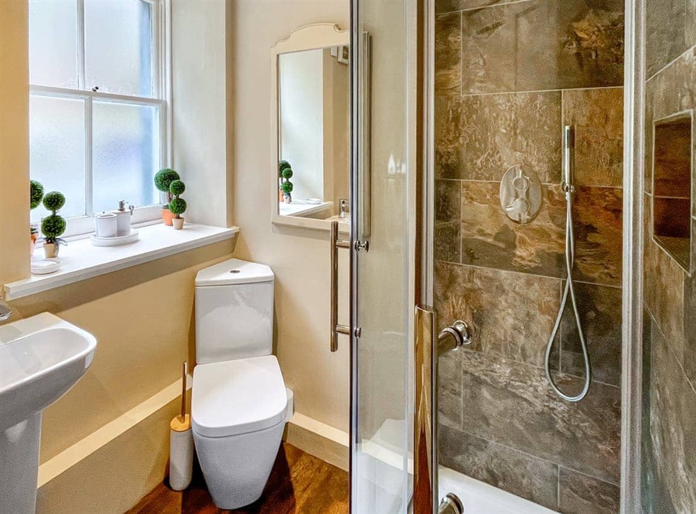 Bathroom at Craigmore Cottage in Birnam Woods, Perthshire