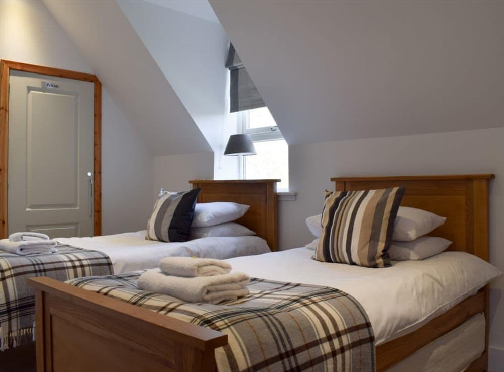 Twin bedroom at Craigmuick Cottage in Aberfoyle, Stirlingshire