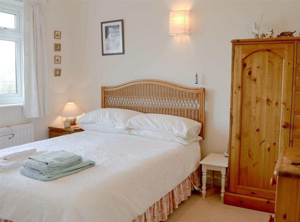 Comfortable double bedroom at Craigneish Bungalow in Trearddur Bay, near Holyhead, Isle of Anglesey, Gwynedd