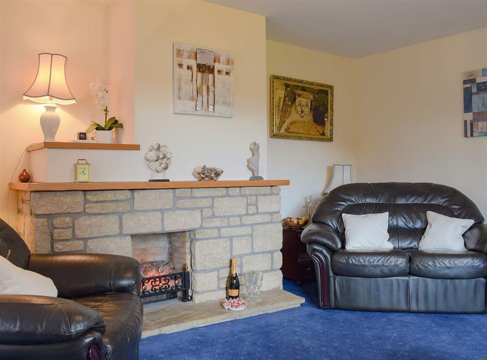 Comfy living area at Craigrossie Cottage in Auchterarder, Perthshire