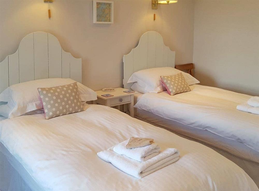 Comfortable twin bedroom at Craiguillean in Ardmaddy Castle, Nr Oban, Argyll., Great Britain