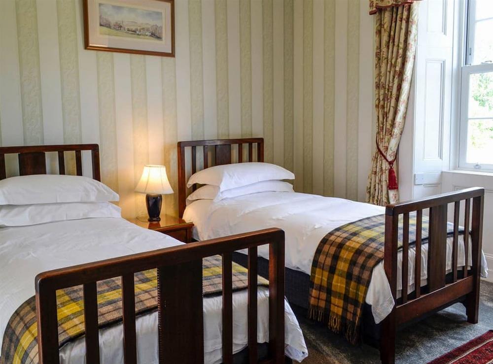 Twin bedroom at Craigvar House in Castle Douglas, Kirkcudbrightshire