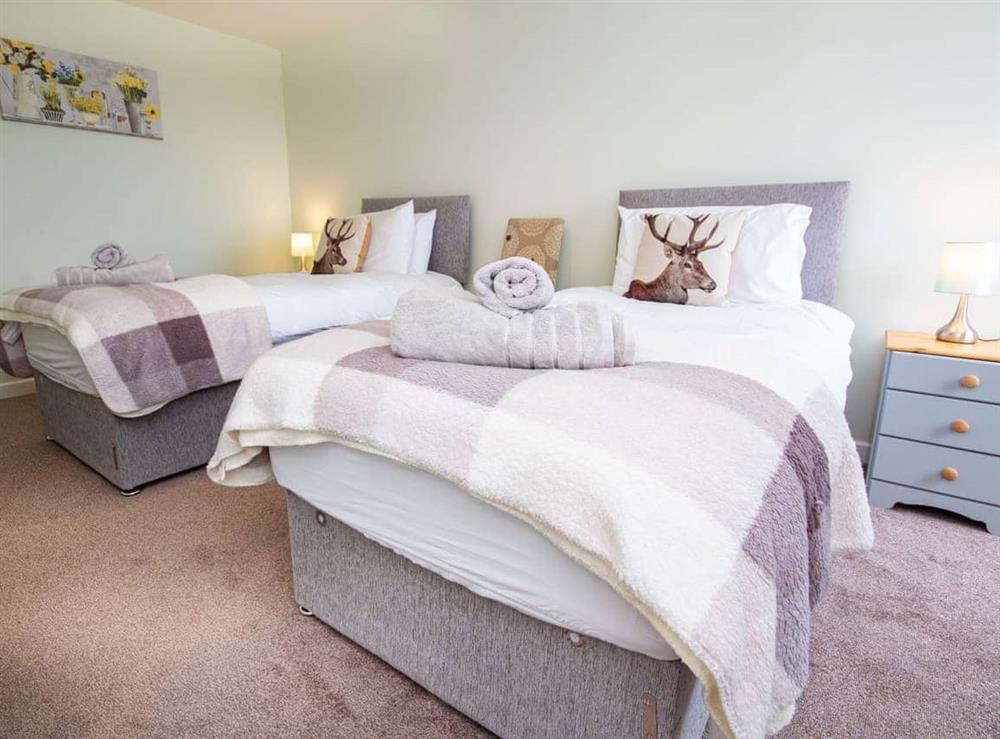 Twin bedroom at Cranberry Cottage in Wick, Caithness
