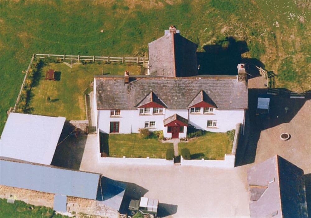 Craneham Farmhouse aerial view at Craneham Farmhouse in Bideford, Devon