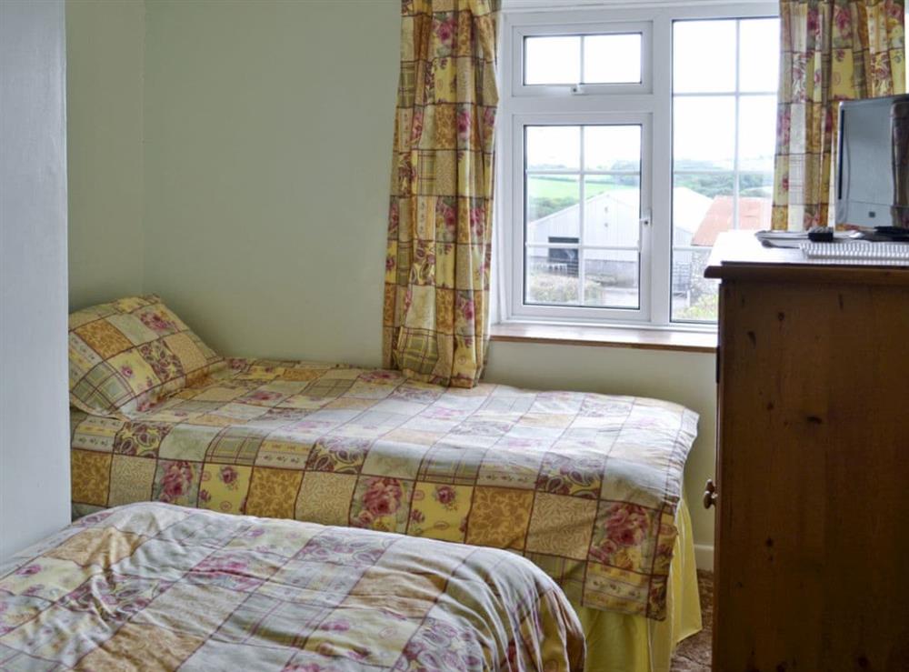 Twin bedroom at Craneham Farmhouse in Bideford, Devon