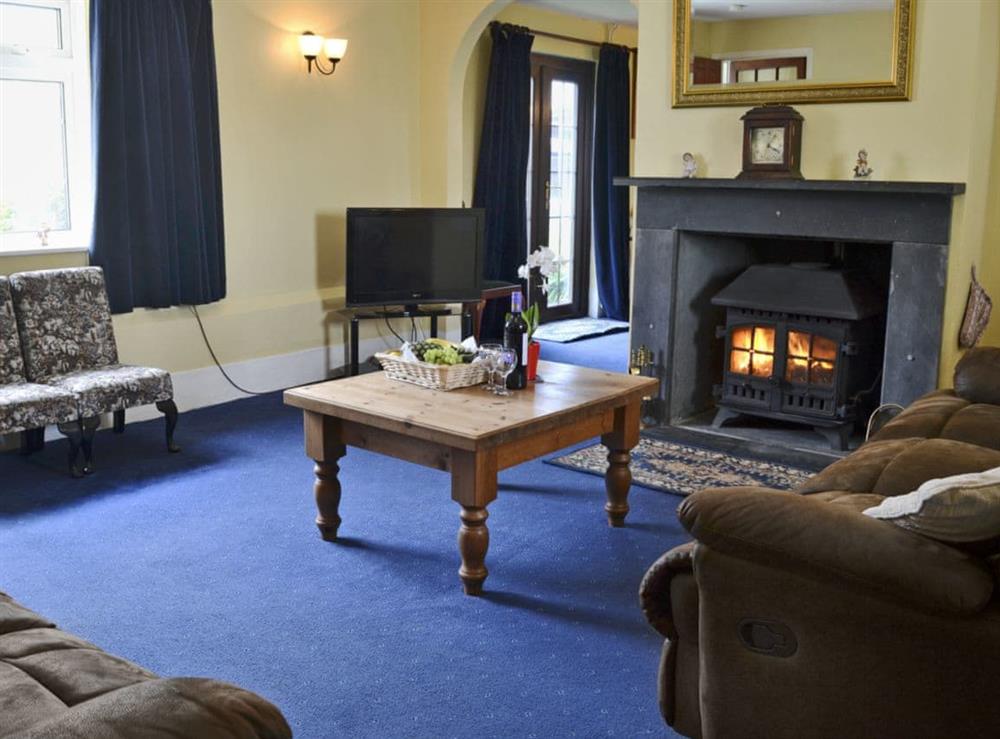 Warm and toasty living room (photo 2) at Craneham Farmhouse in Bideford, Devon