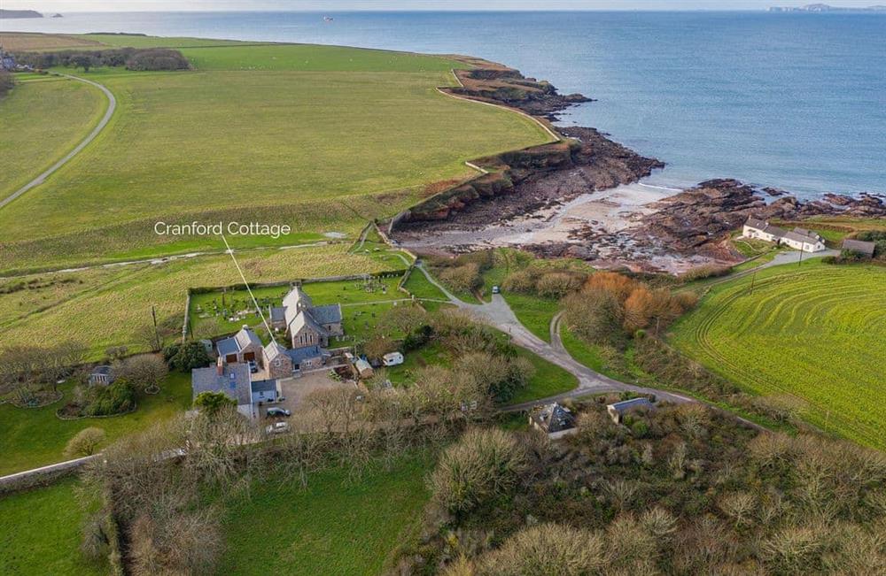 The setting around Cranford Cottage at Cranford Cottage in St Brides, Pembrokeshire, Dyfed