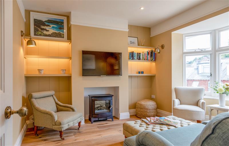 The living area at Cranford, Salcombe