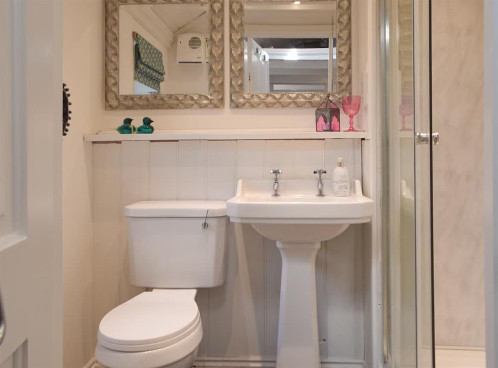 Shower room at Cranog Cwtch in Trefin, near St Davids, Dyfed