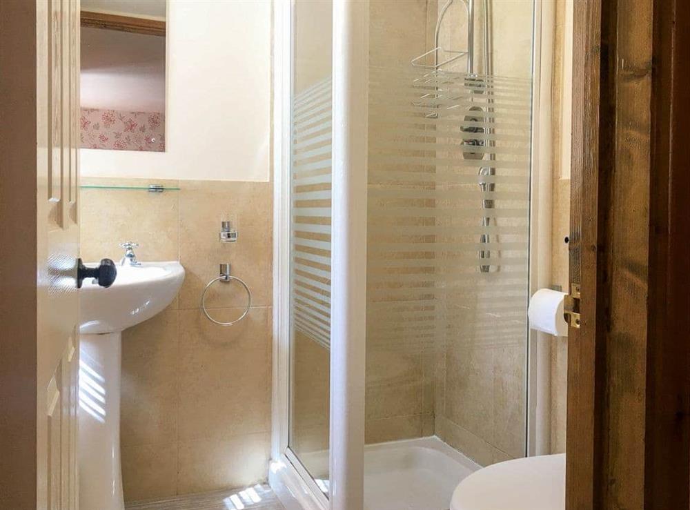 En-suite at Crantock Cottage in Goonhavern, near Newquay, Cornwall