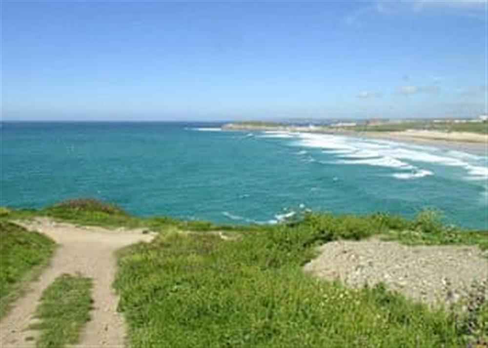 Fistral beach at Crantock Cottage in Goonhavern, near Newquay, Cornwall