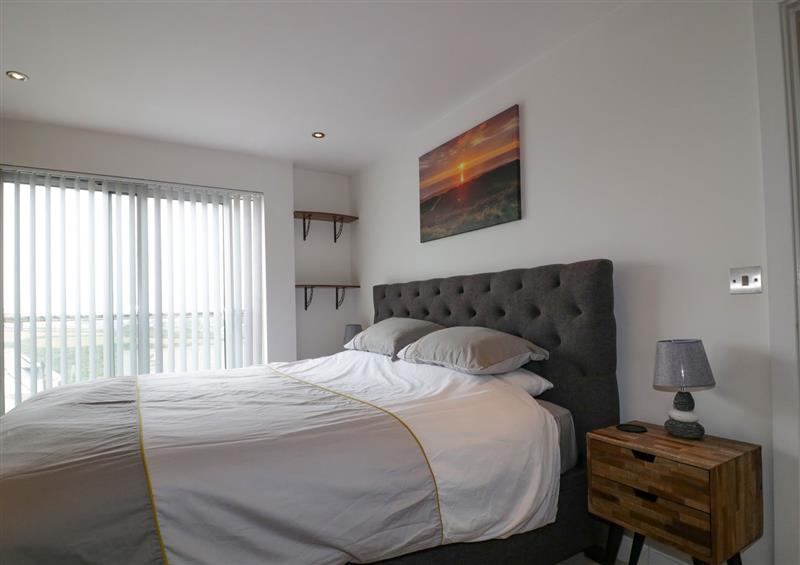 One of the bedrooms at Crantock View, Newquay