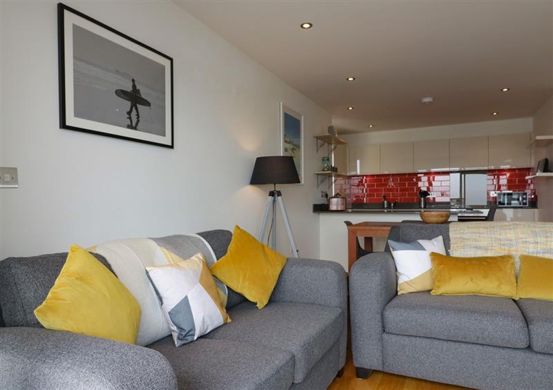 The living area at Crantock View, Newquay