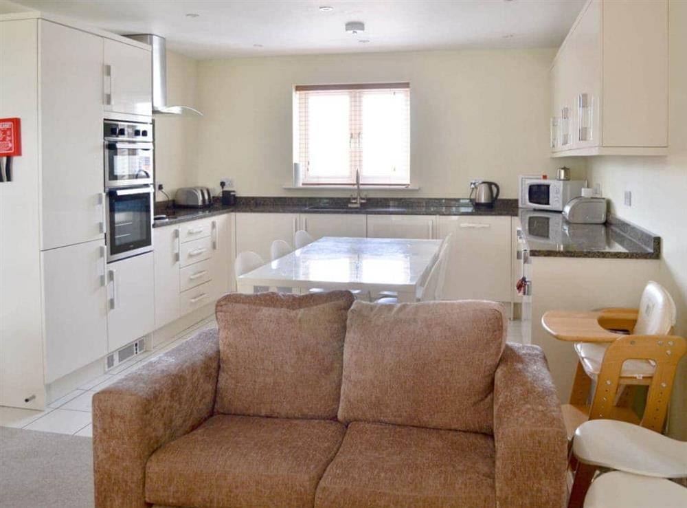 Well presented open plan living/dining room/kitchen at Craster House at Seahouses in Seahouses, Northumberland