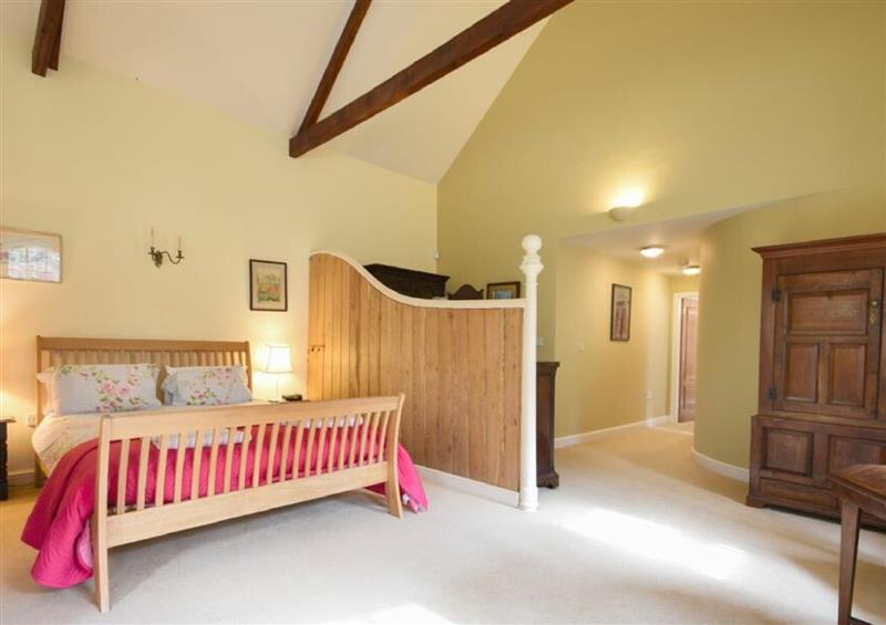 One of the 3 bedrooms at Craster Tower Coach House, Craster