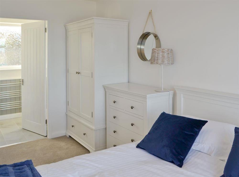 Master bedroom dressing area and en-suite at Craster View in Craster near Alnwick, Northumberland