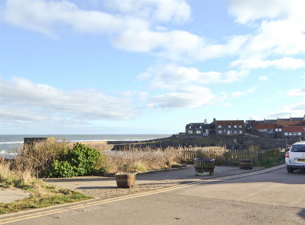 Views over the harbour and village from front of property at Craster View in Craster near Alnwick, Northumberland
