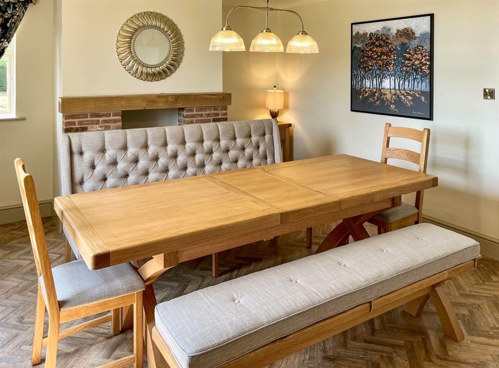 Dining room at Crawfords Farm in Wyberton, Lincolnshire