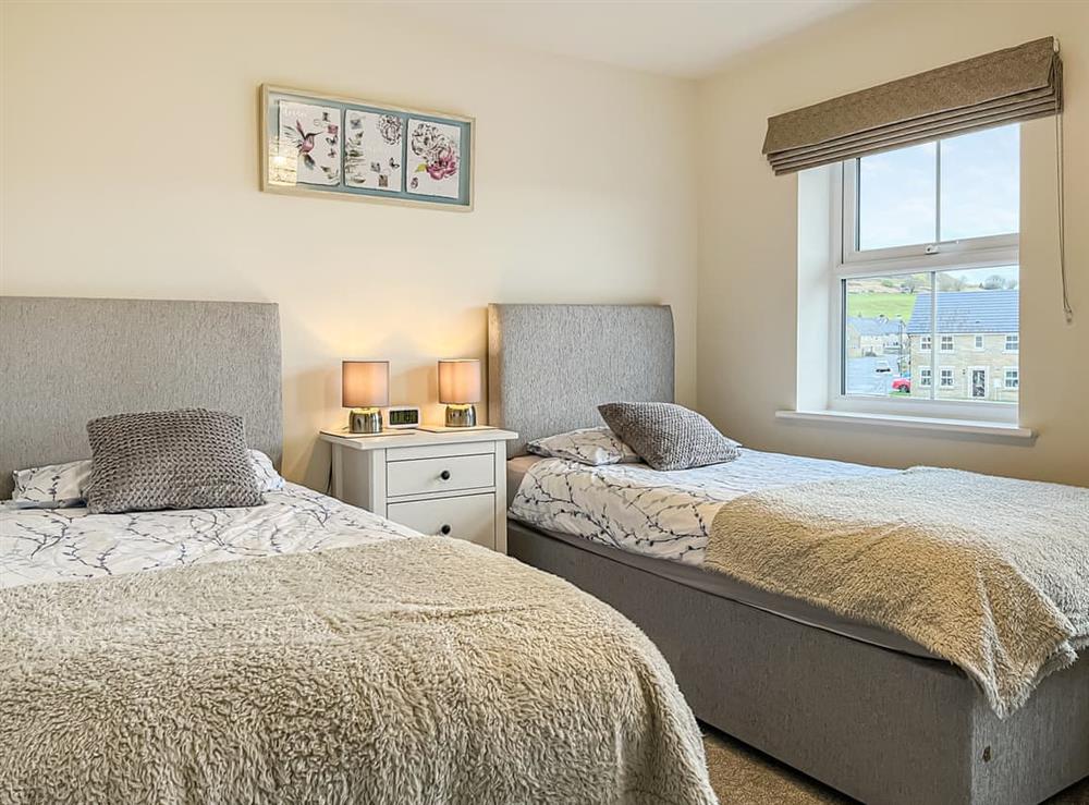 Twin bedroom at Crawshaw Cottage in Buxton, Derbyshire