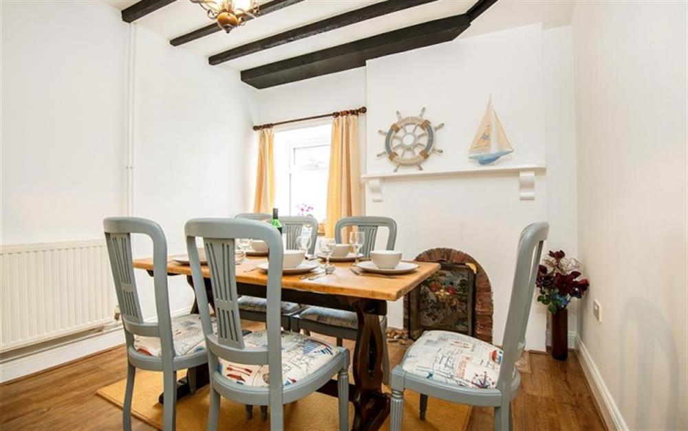 Dining room at Crays Cottage at Crays Cottage in Lyme Regis