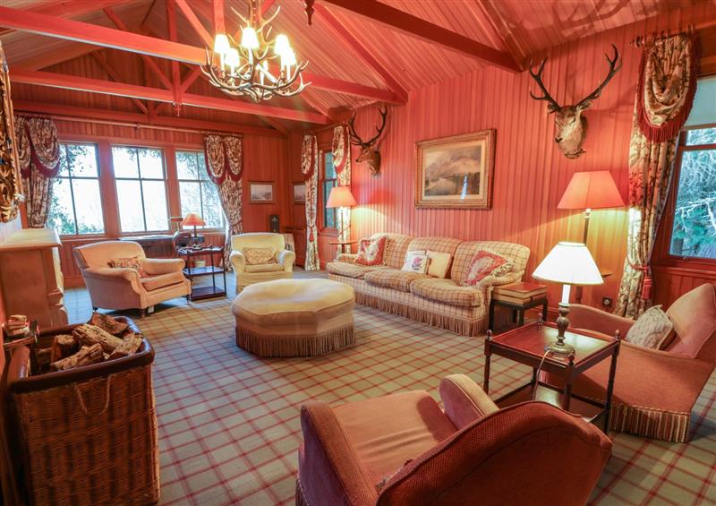 The living room at Creag Bhalg, Braemar
