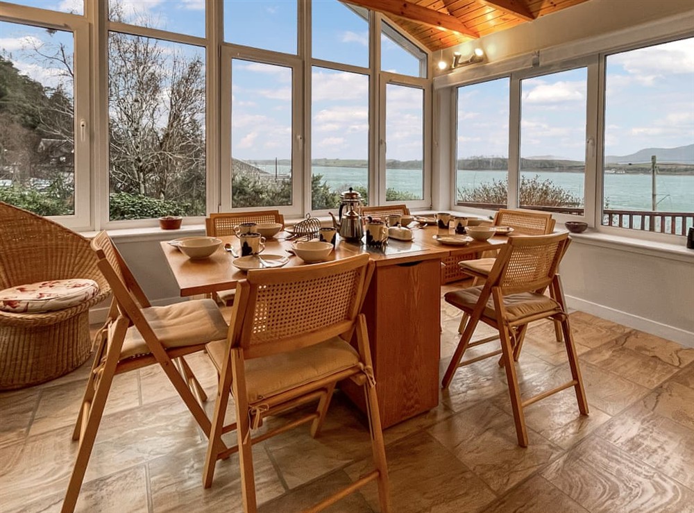 Sun room at Creag Bheag in Appin, Argyll