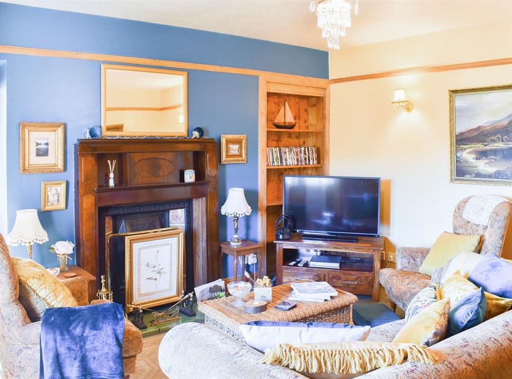 Living room at Creag Na Sroine in Spinningdale, near Dornoch, Ross-Shire