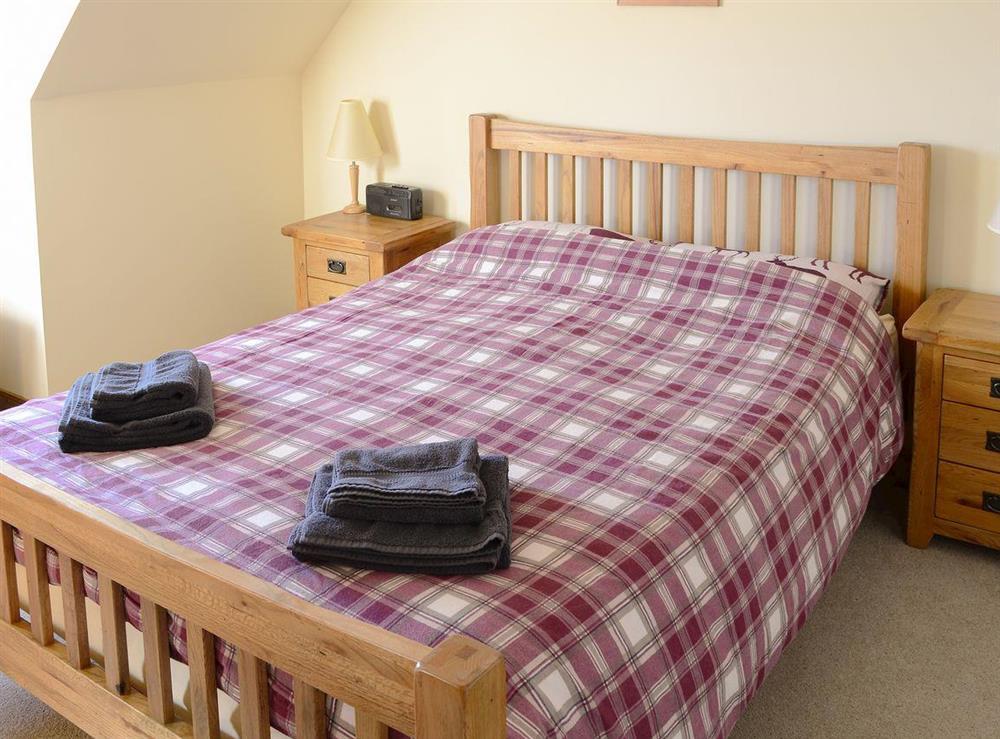 Comfortable double bedroom at Creagach in Achnacarnin, near Lochinver, Highlands, Sutherland