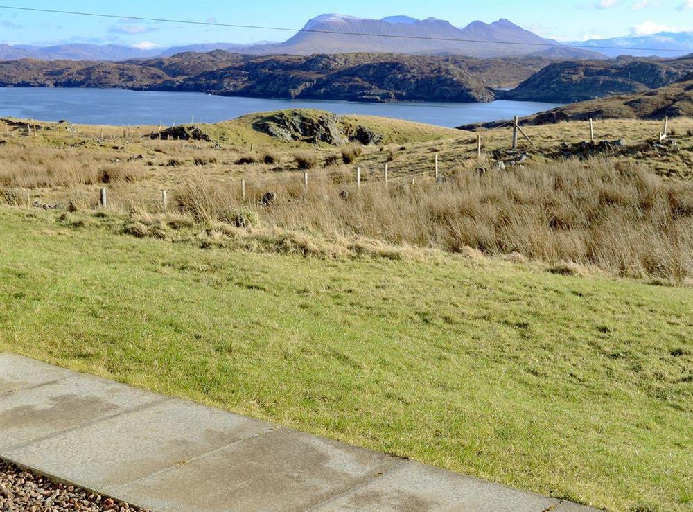 Wonderful sea views from the property at Creagach in Achnacarnin, near Lochinver, Highlands, Sutherland