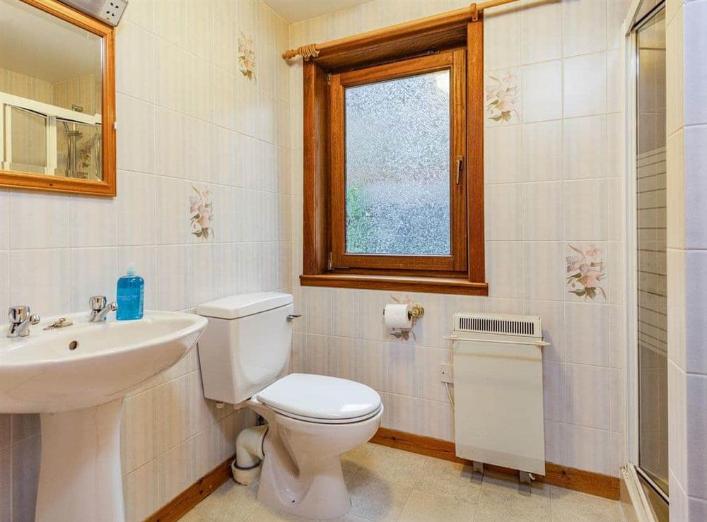 Shower room at Creagan Ruadh in Ratagan, By Kyle of Lochalsh., Ross-Shire