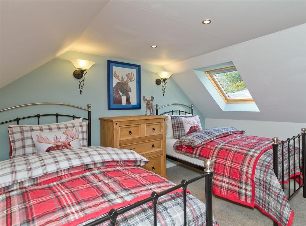Twin bedroom at Creebank in Newton Stewart, Wigtownshire