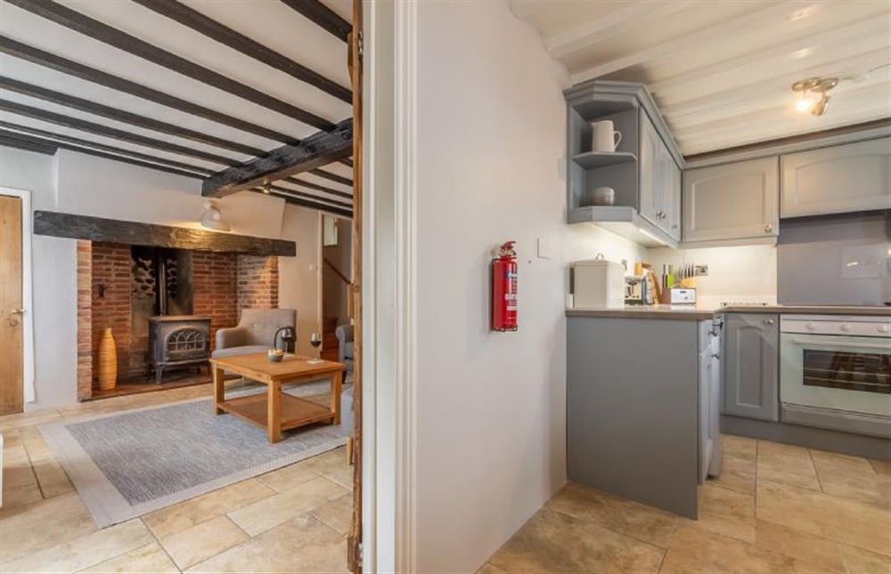 Ground floor: The kitchen leads to the sitting room at Creek Cottage, Wells-next-the-Sea