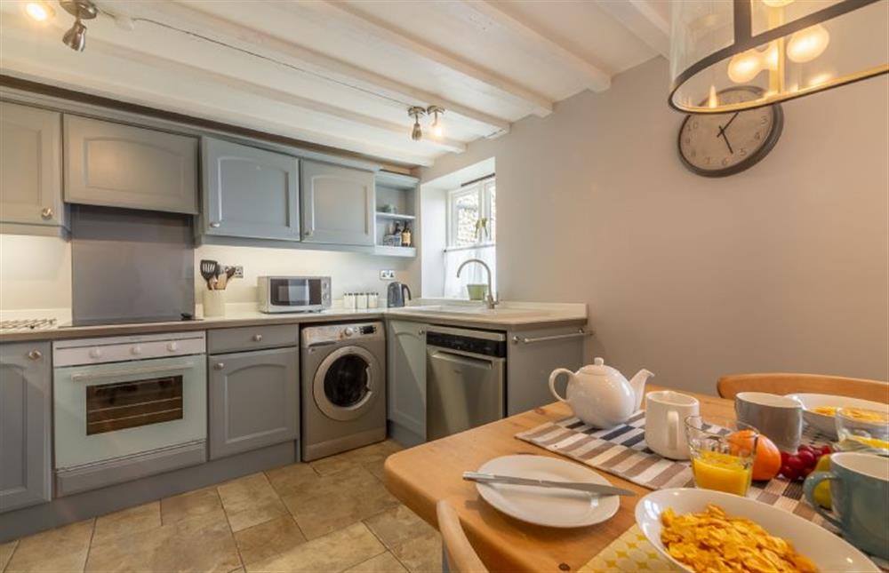 Ground floor: Well equipped kitchen at Creek Cottage, Wells-next-the-Sea