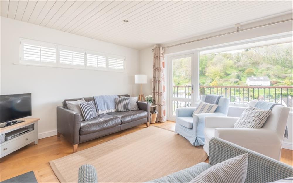 Relax in the living area at Creek View in Noss Mayo